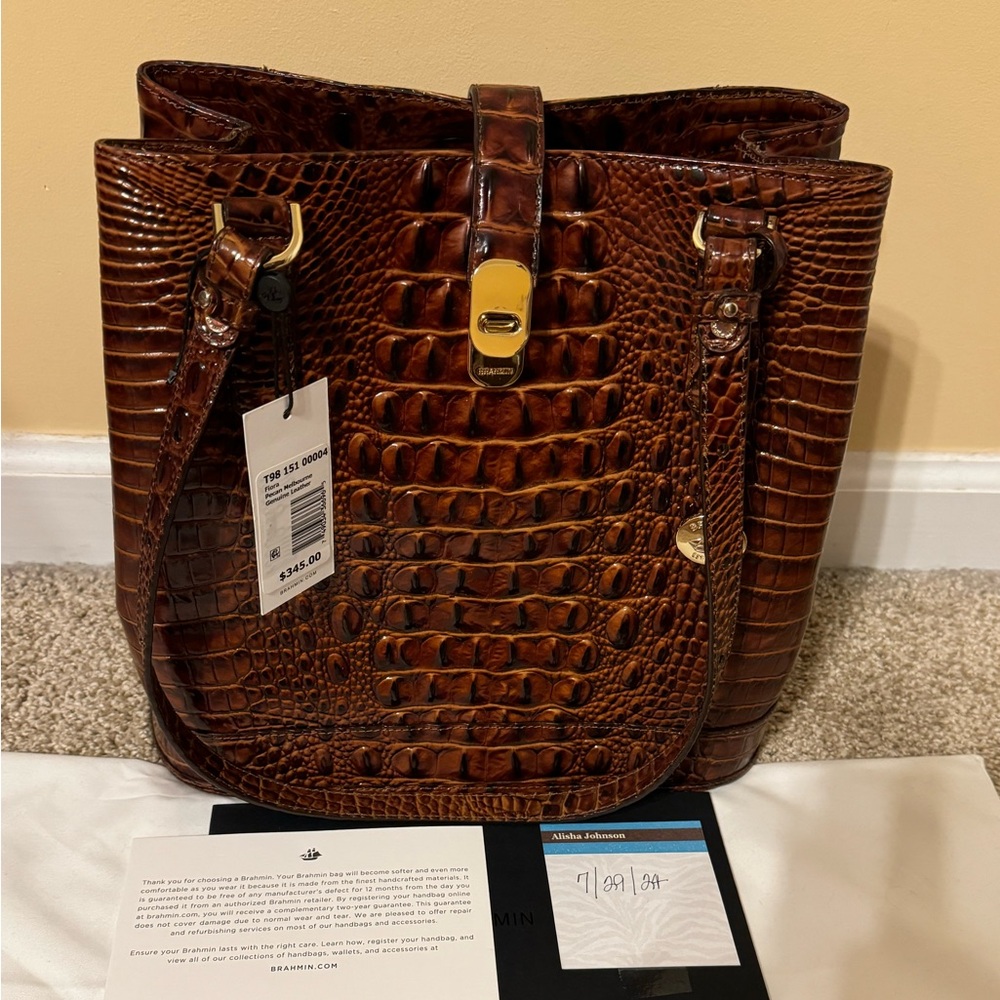 Brahmin Fiora in Pecan